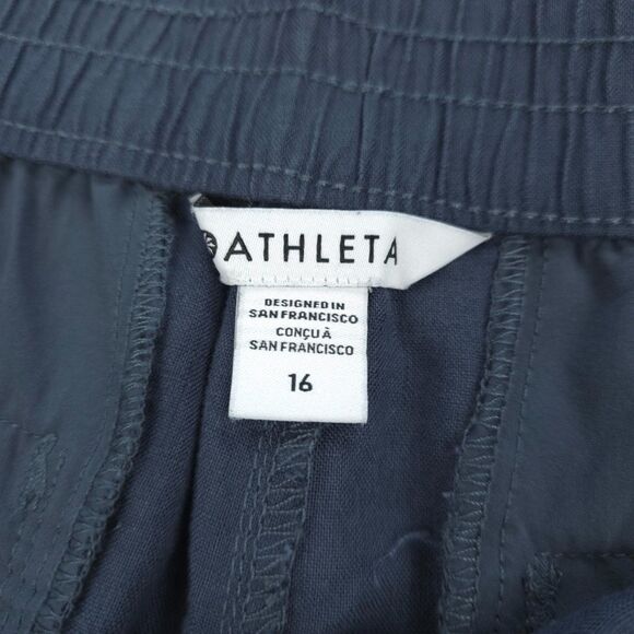 NEW Athleta Voyager Linen Utility Pants Ankle Crop Minimal Beachy Boho Lagenlook - Picture 2 of 9